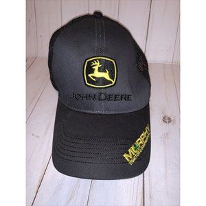 NEW John Deere Black Soft All Mesh Cap Logo